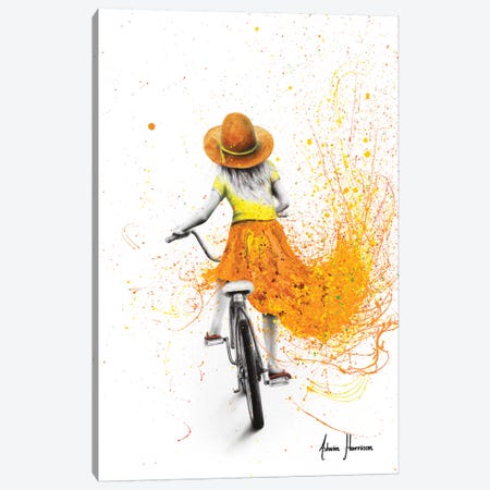 Her First Bicycle Canvas Print #VIN538} by Ashvin Harrison Art Print