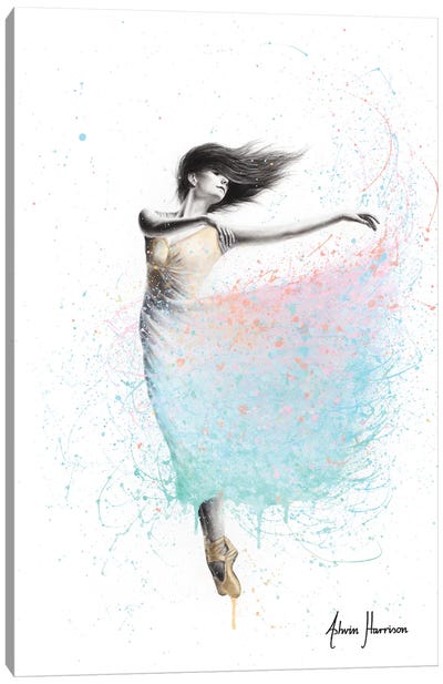 Sunshine Sparkel Dance Canvas Art Print - Ballet Art