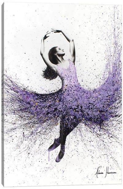 Lavender Dance Canvas Art Print - Dancer Art