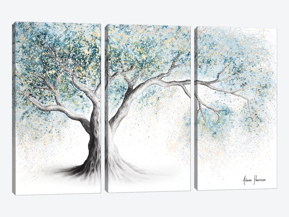 Gentle Frost Tree by Ashvin Harrison 3-piece Canvas Print