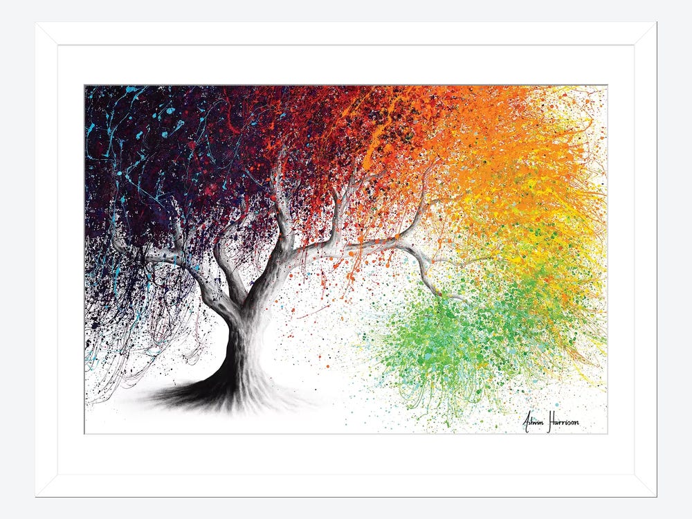Bright Collective Tree Canvas Wall Art by Ashvin Harrison
