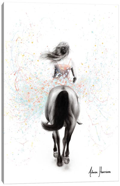 Finding Her Way Canvas Art Print - Horse Art
