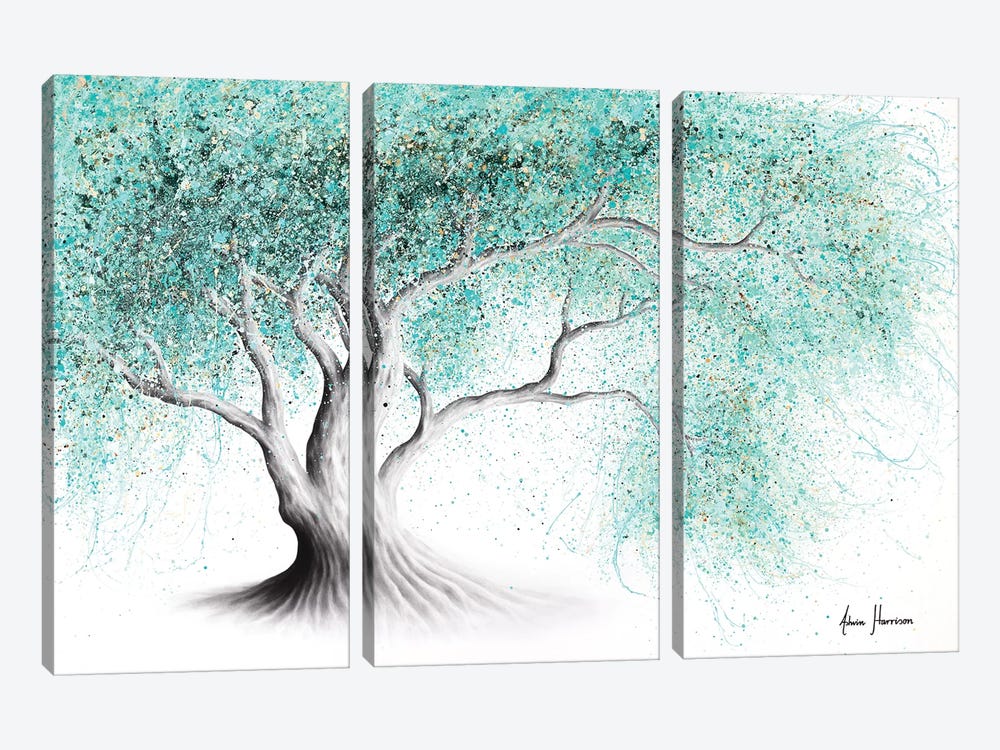 Mint Dream Tree by Ashvin Harrison 3-piece Canvas Wall Art