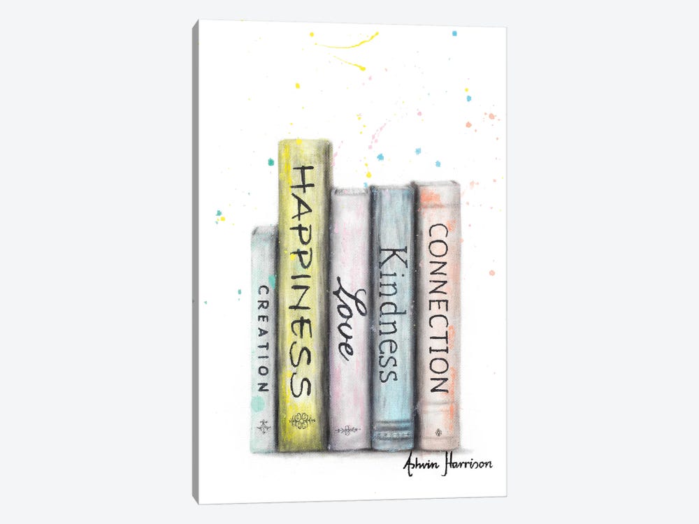 Books Of Significance by Ashvin Harrison 1-piece Canvas Wall Art