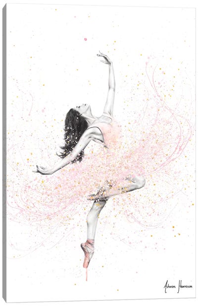 Spring Rose Dance Canvas Art Print - Art Gifts for Kids & Teens