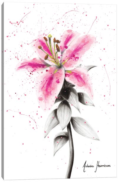 Lively Lily Canvas Art Print - Lily Art