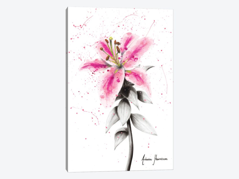 Lively Lily by Ashvin Harrison 1-piece Canvas Art Print