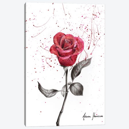 Wine Petal Rose Canvas Print #VIN593} by Ashvin Harrison Canvas Art Print