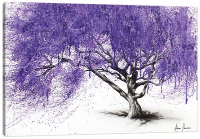 Meet You At The Jacaranda Canvas Art Print - Purple Art