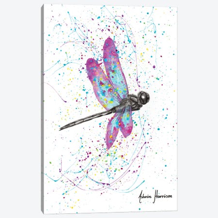 Dancing Dragonfly Canvas Print #VIN605} by Ashvin Harrison Canvas Artwork