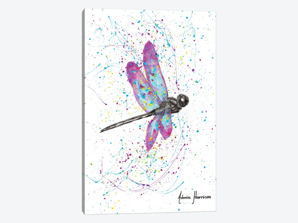 Dancing Dragonfly by Ashvin Harrison 1-piece Canvas Print