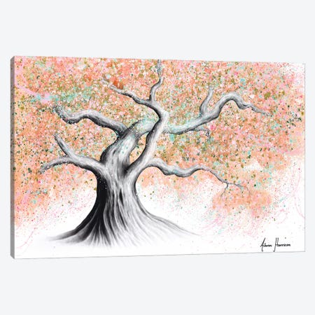 Sunshine Peach Tree Canvas Print #VIN607} by Ashvin Harrison Canvas Artwork