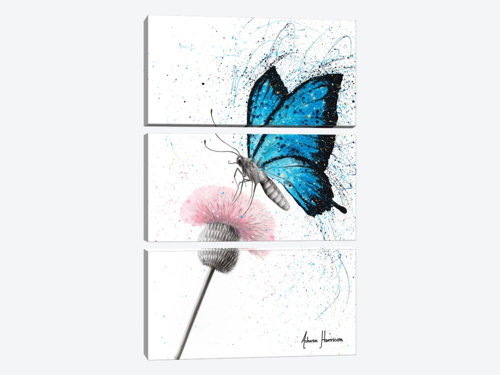 Sugar Butterfly by Ashvin Harrison 3-piece Canvas Art Print