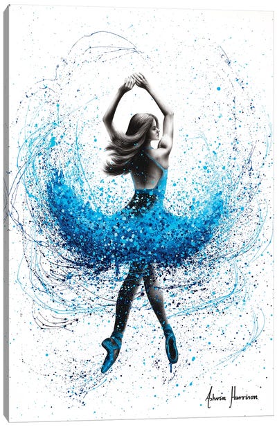 Delicate Lake Dance Canvas Art Print - Ballet Art