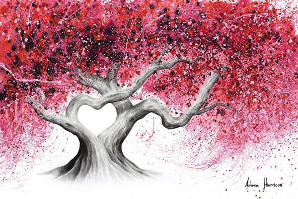 Large Floral & Botanical Art - Canvas Prints: Trees Of Love (2020) by Ashvin Harrison - 2016-2022 Collection