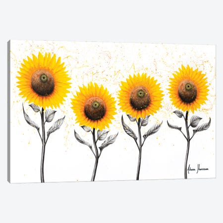 Sunflower Family Canvas Print #VIN612} by Ashvin Harrison Canvas Art