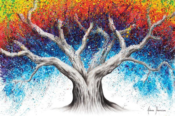 Hyper-Realistic & Detailed Drawings: Rainbow Tree by Ashvin Harrison