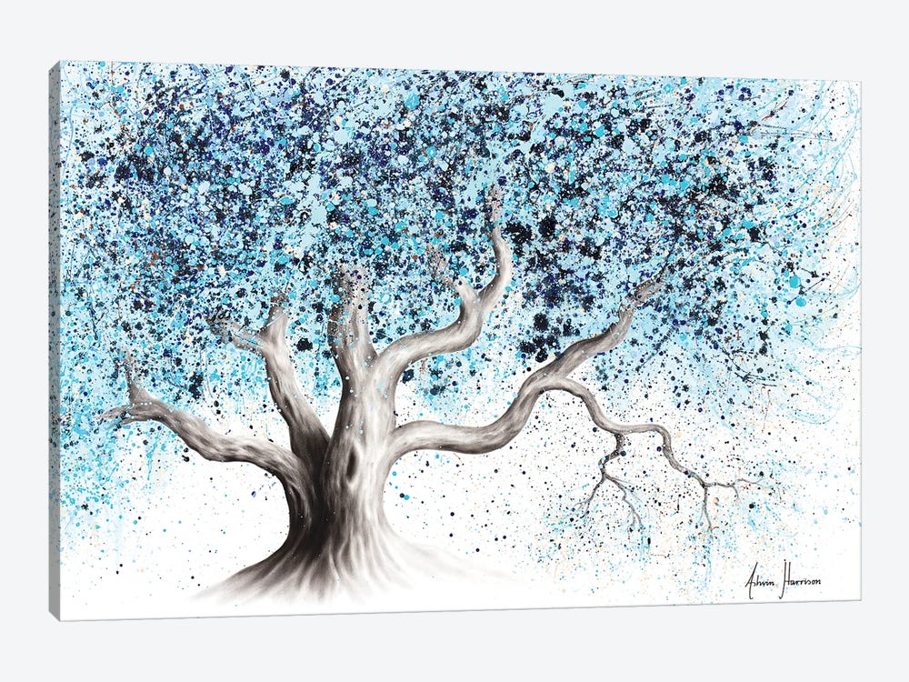 Blue Sea Tree by Ashvin Harrison 1-piece Canvas Wall Art