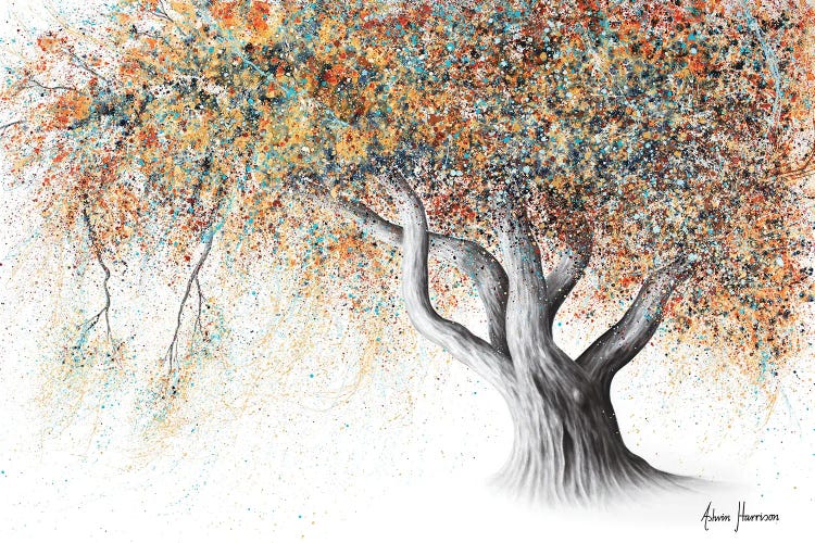 Rusty Autumn Tree by Ashvin Harrison canvas print