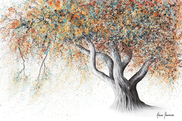 Wall Art: Rusty Autumn Tree (2020) by Ashvin Harrison - 2016-2022 Collection