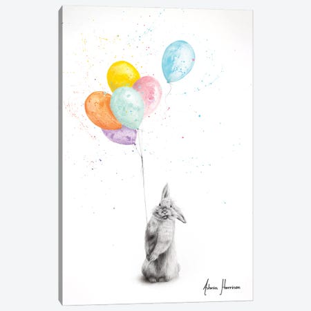 Buster and His Balloons Canvas Print #VIN628} by Ashvin Harrison Canvas Print