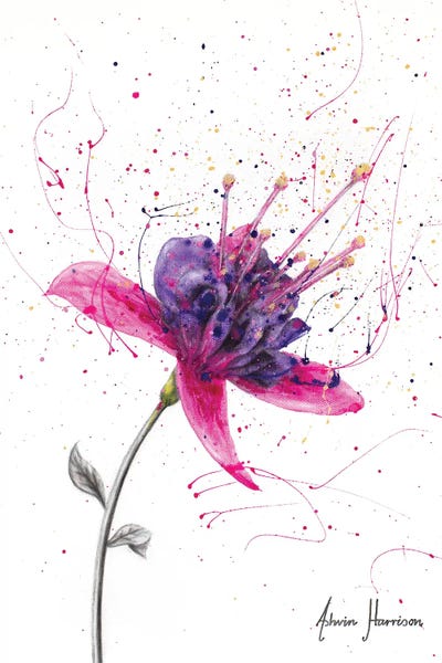 Amethyst Bloom by Ashvin Harrison multi panel art