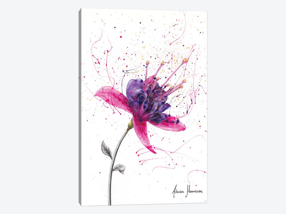 Amethyst Bloom by Ashvin Harrison 1-piece Canvas Art Print