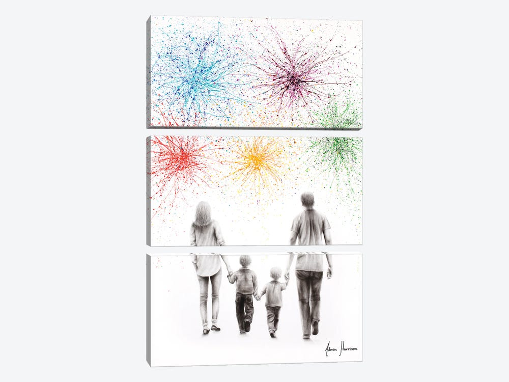 A Family Cheer 3-piece Art Print