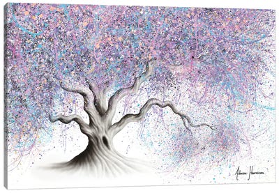 Bubblegum Tree Canvas Art Print - Hyper-Realistic & Detailed Drawings
