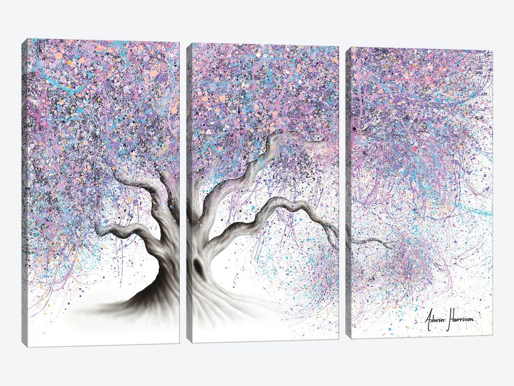 Bubblegum Tree by Ashvin Harrison 3-piece Canvas Print