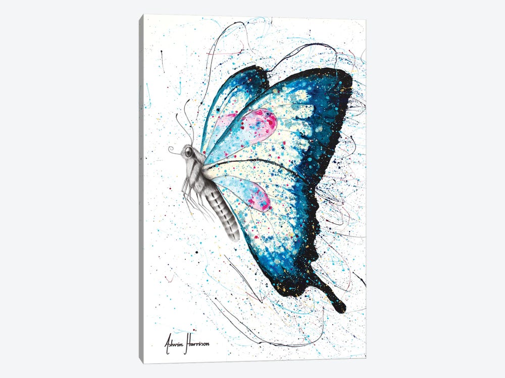 Garden Sparkle Butterfly by Ashvin Harrison 1-piece Canvas Artwork