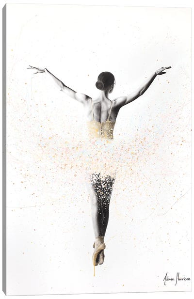 Viola Ballet Canvas Art Print - Hyper-Realistic & Detailed Drawings