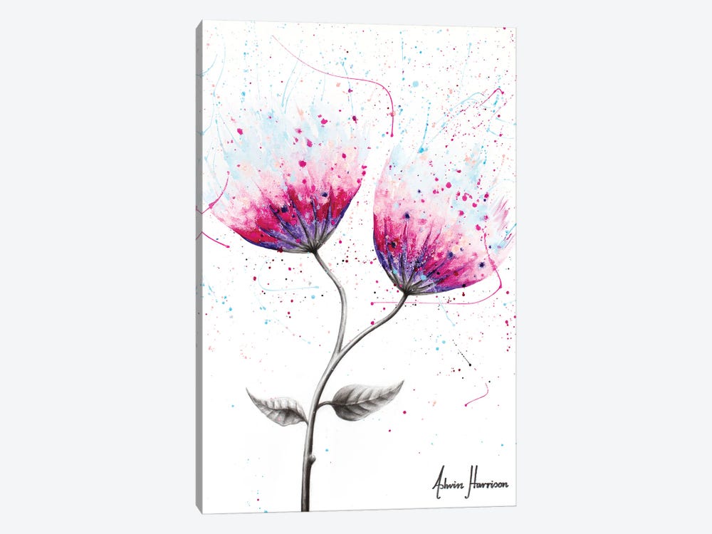 Due Bloom by Ashvin Harrison 1-piece Canvas Wall Art
