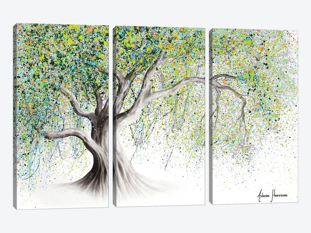 Bright Memory Tree by Ashvin Harrison 3-piece Canvas Artwork