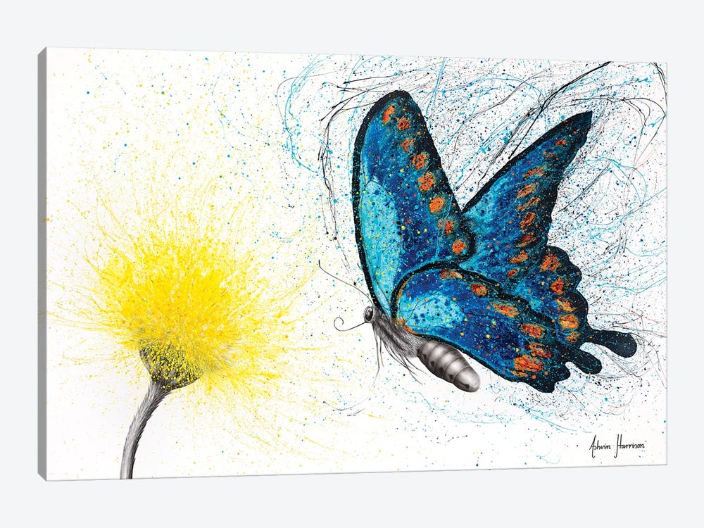 Bloomful Butterfly by Ashvin Harrison 1-piece Canvas Art