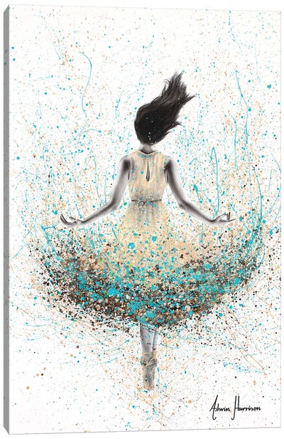Wheat River Ballerina Canvas Art Print - Dance Art
