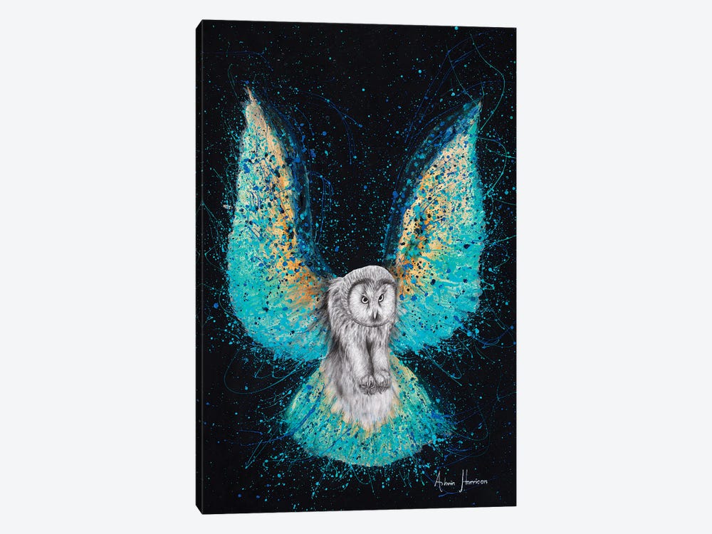 Illuminated Night Owl by Ashvin Harrison 1-piece Canvas Art