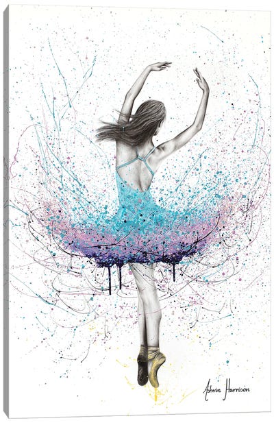 Twirling Flower Dance Canvas Art Print - Dancer Art