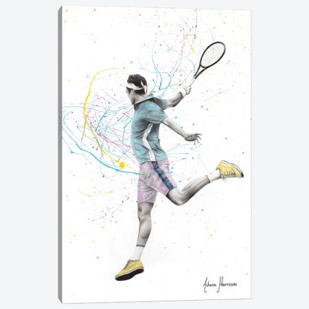 Tennis Player Canvas Print #VIN700} by Ashvin Harrison Canvas Artwork