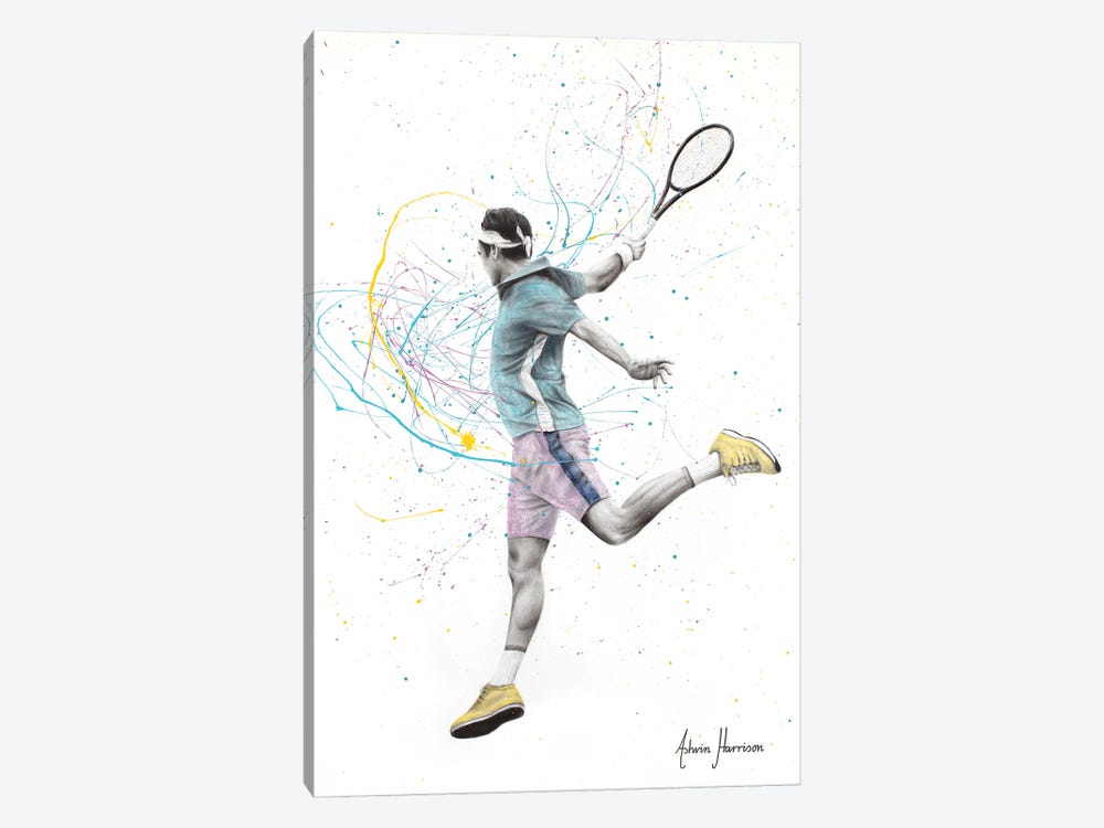 Tennis Player by Ashvin Harrison 1-piece Canvas Print