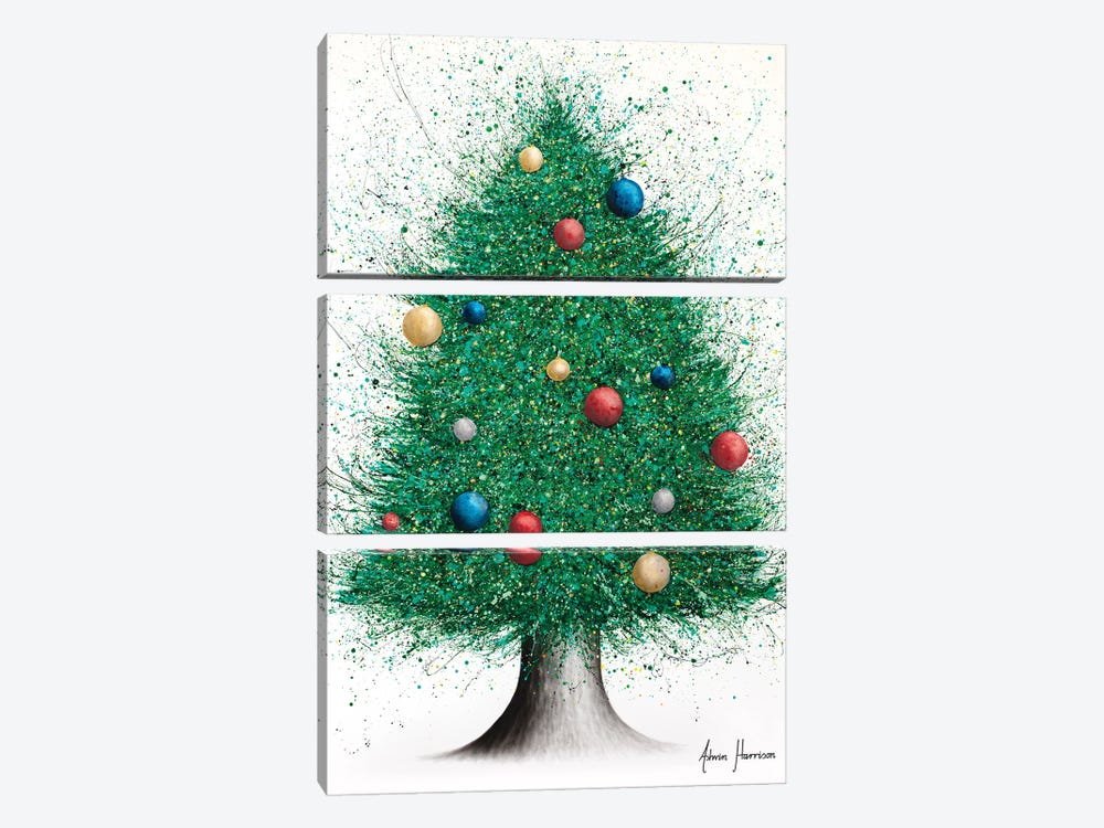 Christmas Tree by Ashvin Harrison 3-piece Canvas Print