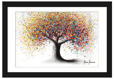 Rainbow Soul Tree Paper Art Print - Bedroom Art