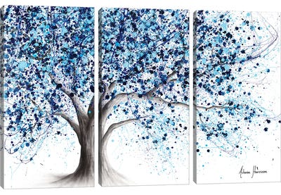 Marine Tree Canvas Art Print - 3-Piece Tree Art