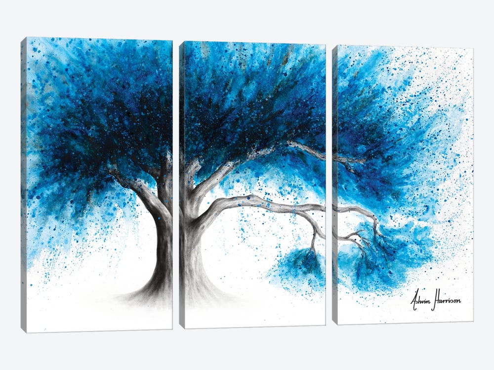 Dreamy Night Tree 3-piece Canvas Print