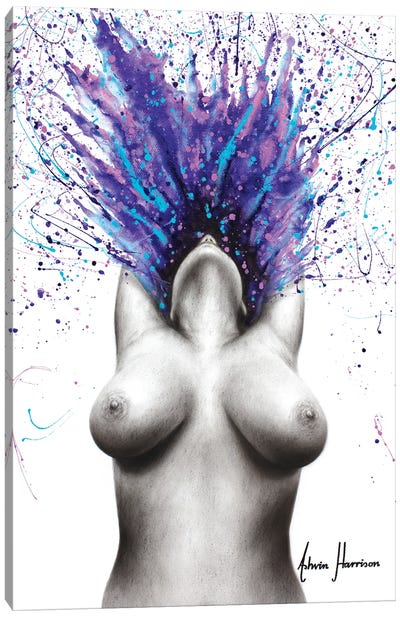 Storm Of Passion Canvas Art Print - Hyper-Realistic & Detailed Drawings