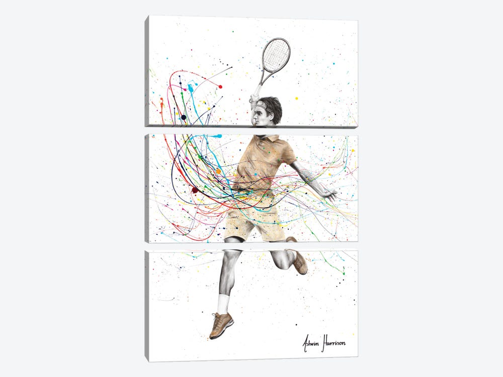 A Champion Swing by Ashvin Harrison 3-piece Canvas Print