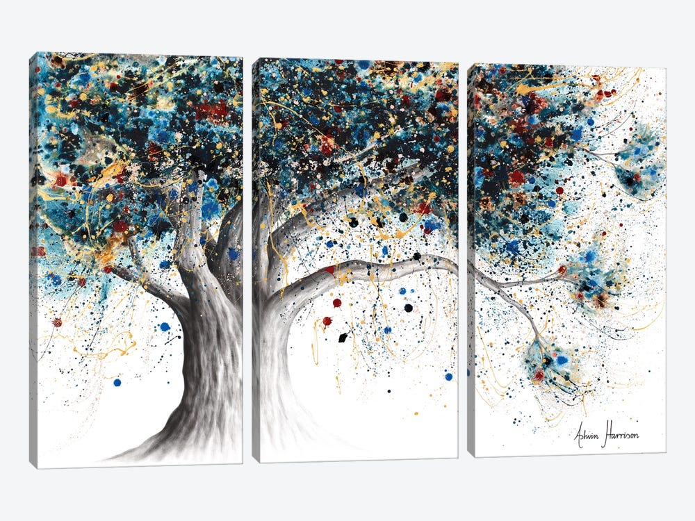 The Midnight Potion Tree by Ashvin Harrison 3-piece Canvas Print