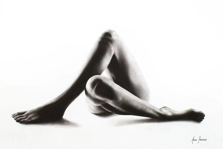 Nude Woman Charcoal Study 50 by Ashvin Harrison wall art
