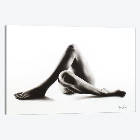 Nude Woman Charcoal Study 50 Canvas Print #VIN72} by Ashvin Harrison Canvas Wall Art