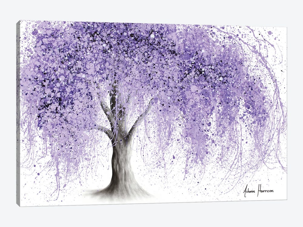 Purple Wishing Willow by Ashvin Harrison 1-piece Canvas Print